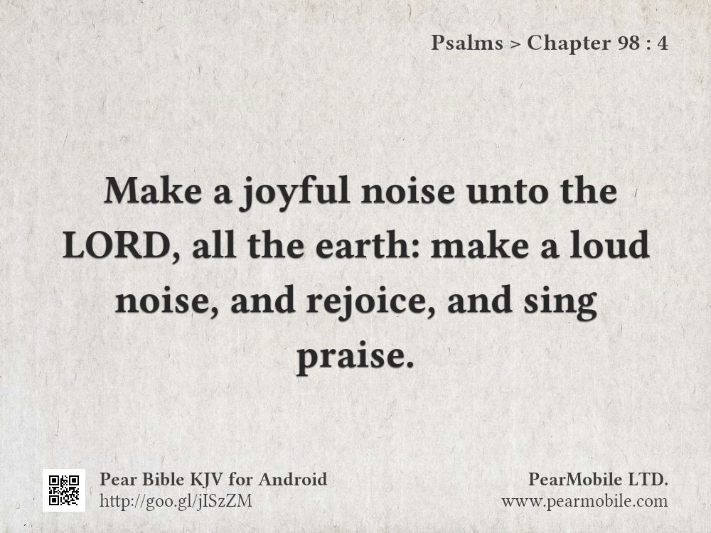 Psalms, Chapter 98:4